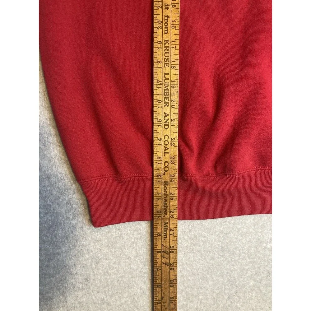 VTG Sweatshirt BW W Sz Xl Red Nautical Sailing Beach Coastal Lake Boating Ocean - Picture 11 of 11